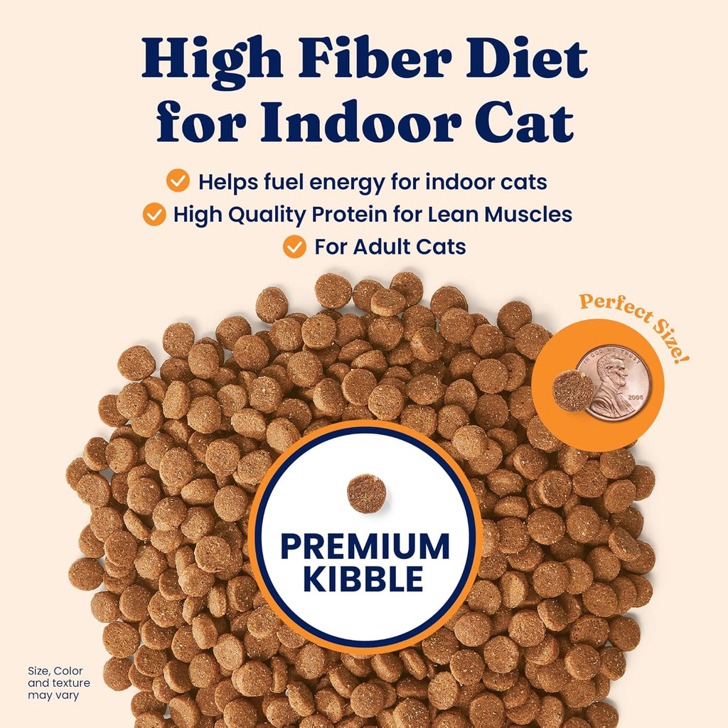 Solid Gold Indoor Dry Cat Food - Grain Free & Gluten Free - Chicken Cat Food Dry Kibble for Indoor Cats for Gut Health - Sensitive Stomach & Hairball Support for Adult Cats - 12LB