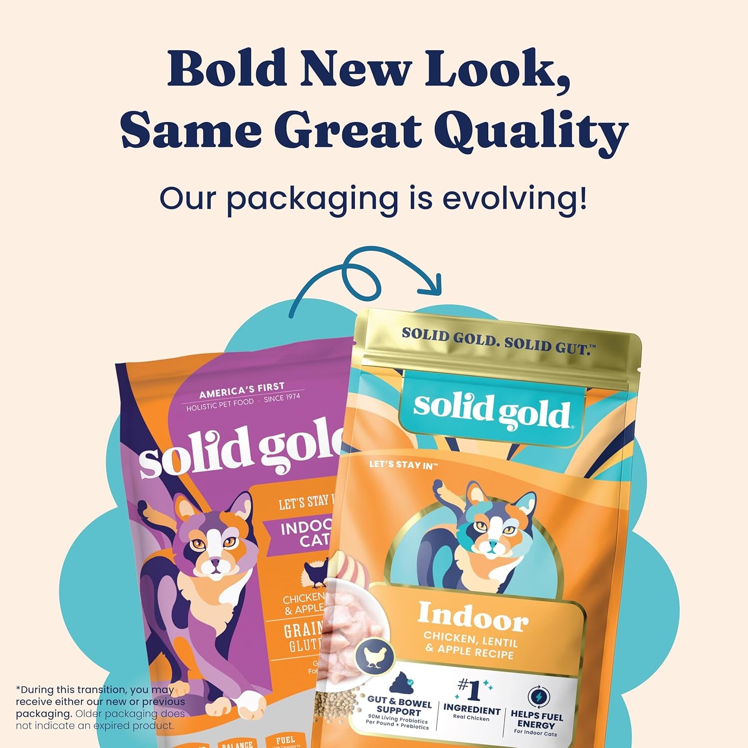 Solid Gold Indoor Dry Cat Food - Grain Free & Gluten Free - Chicken Cat Food Dry Kibble for Indoor Cats for Gut Health - Sensitive Stomach & Hairball Support for Adult Cats - 12LB