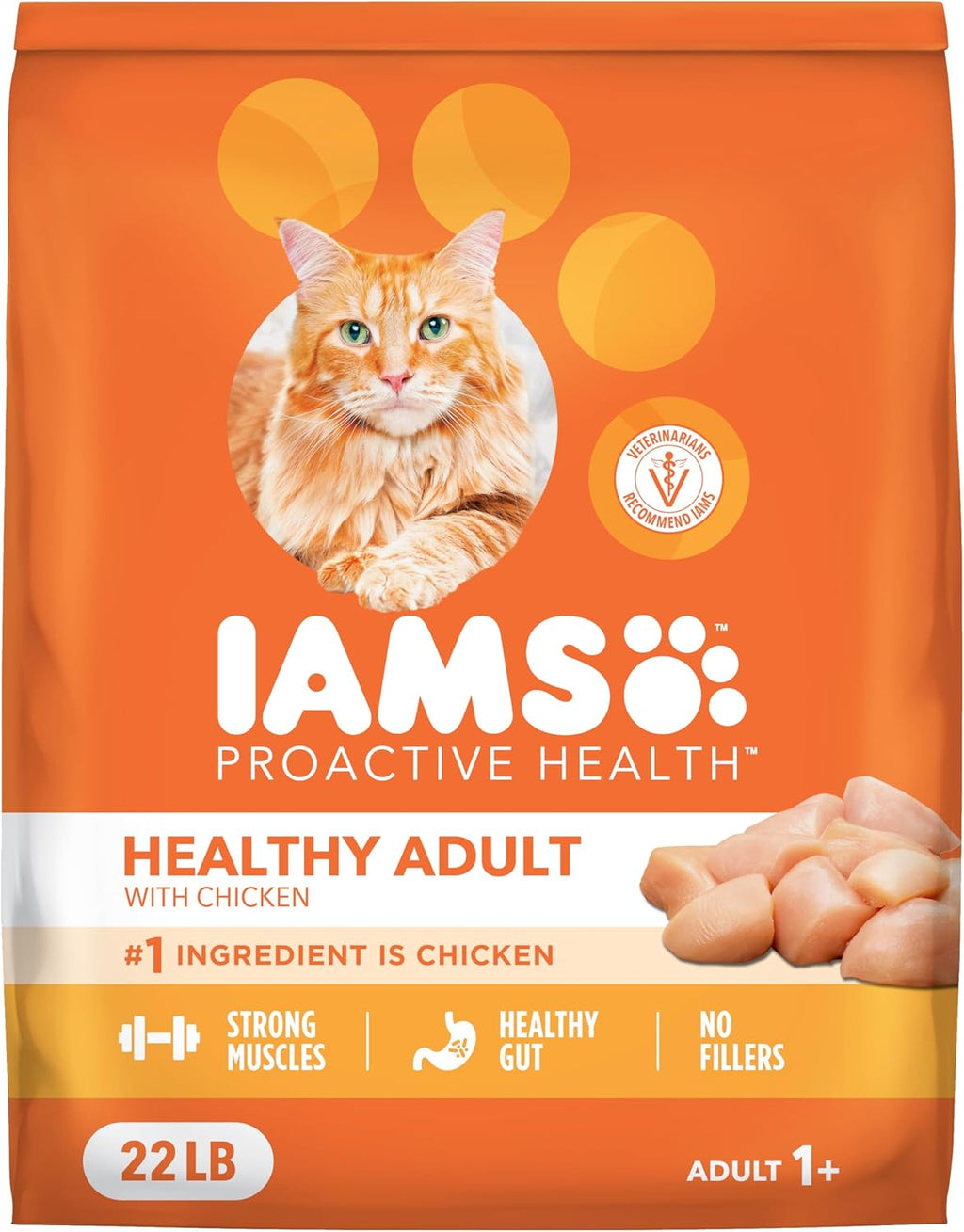 Proactive Health Dry Cat Food, Healthy Cat Food Dry Recipe for Adults, with Chicken 22 Lb. Bag